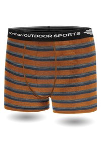 normani Outdoor Sports 2ER PACK MERINO BOXERSHORTS UNTERHOSE FUNKTIONSUNTERWASCHE SPORTHOSE - Boxer Briefs - orange blau grau