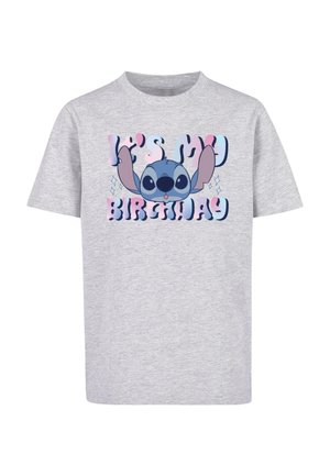LILO AND STITCH - MY BIRTHDAY  - Print T-shirt - heather grey