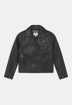 Imitatieleren jas - black