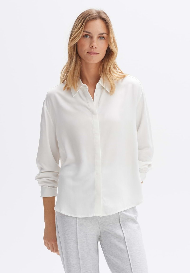 OPUS FELPINA - Button-down blouse - milk