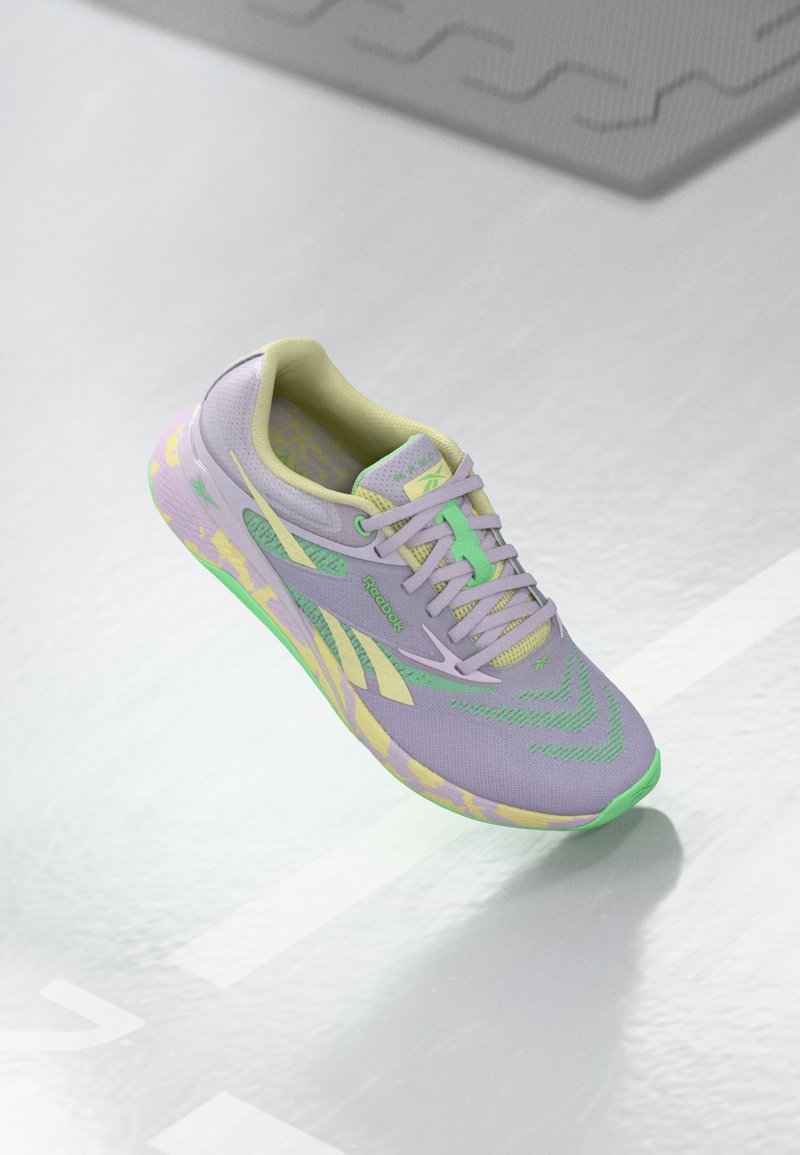 Reebok NANO X5 - Training shoe - digital gleam/green glow/yellow haze ...