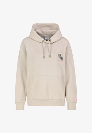 Sublevel, SUBLEVEL SWEATHOODIE HOT DRINKS - Hoodie - light-beige
