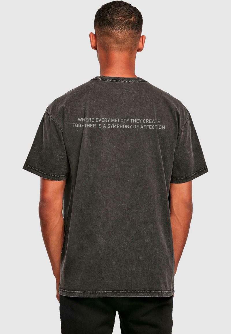 Merchcode LOVE BIRDS - T-shirts med print - black
