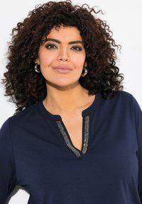 Ulla Popken Langærmet T-shirt - marine