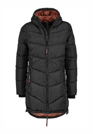 WARME MIT KAPUZE UND REISSVERSCHLUSSTASCHEN - Winter coat - schwarz