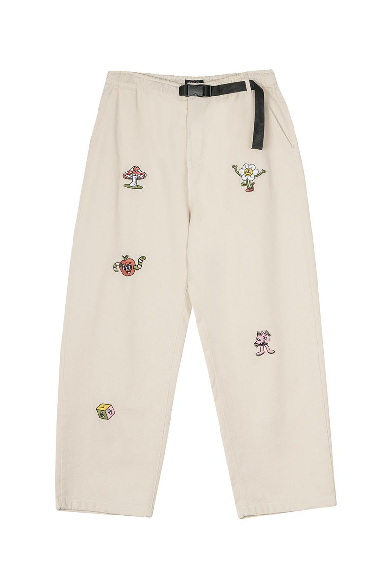 Kaotiko PANT SKATE BELT FANTASY - Παντελόνι - ivory