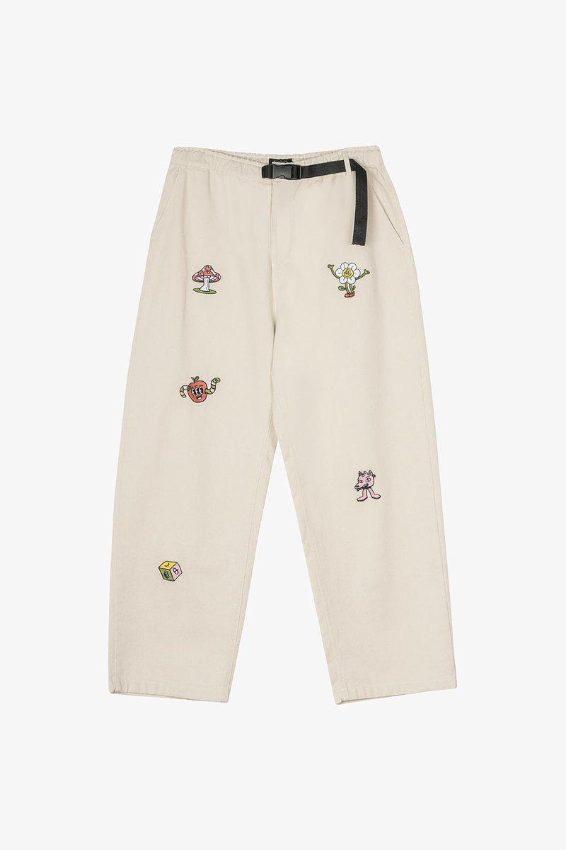 Kaotiko PANT SKATE BELT FANTASY - Παντελόνι - ivory