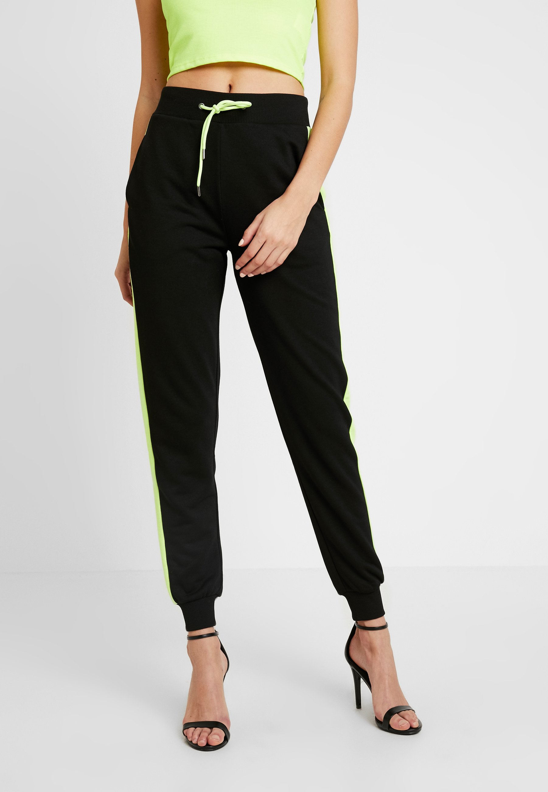 NA KD CONTRAST PANEL JOGGERS Joggebukse black Zalando.no NA-KD CONTRAST PANEL JOGGERS - Joggebukse - black
