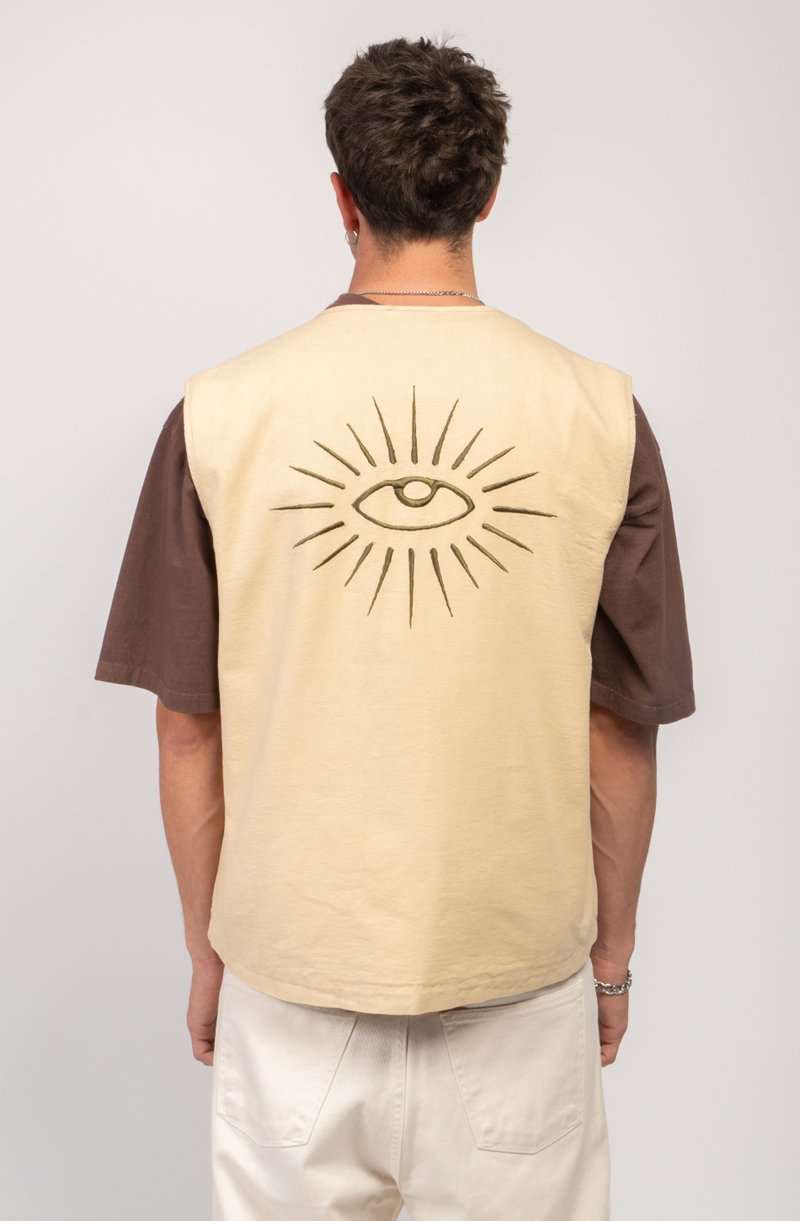 Kaotiko WESTERN EYE UNISEX - Weste - bone