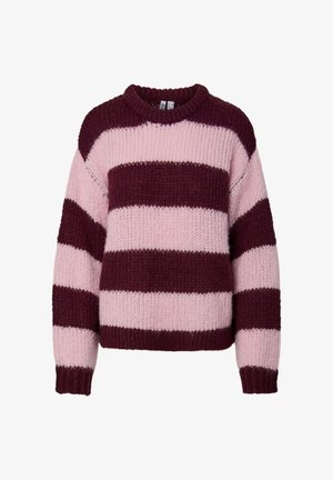 Pieces, PCDORTHEA LS CHUNKY KNIT NOOS BC - Jersey de punto - light red