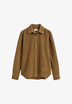 GANT, GANT REGULAR CORDUROY SHIRT - Hemdbluse - warm khaki