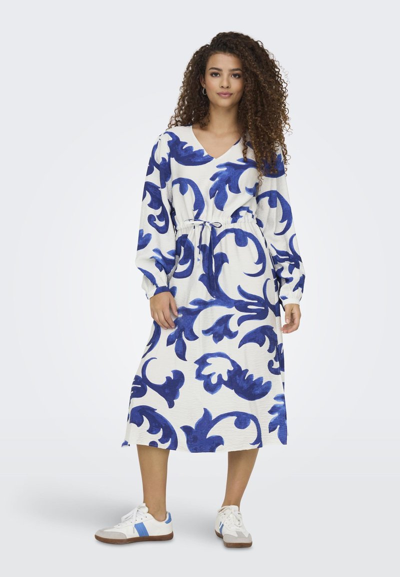 JDY - JDYMAY LIFE MIDI - Hverdagskjole - birch aop blue art, Forstør