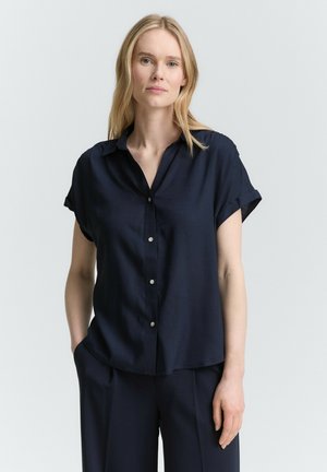 TOM TAILOR, SOLID WITH COLLAR - Hemdbluse - sky captain blue