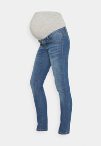 MAMALICIOUS MLJULIA - Calças de ganga justas - medium blue denim