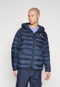 Tommy Jeans - HOODED JACKET  - Gewatteerde jas - dark night navy Miniatuurafbeelding 1