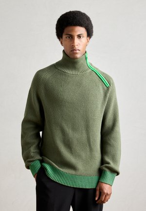 Scotch & Soda RAGLAN ZIP - Jumper - thyme