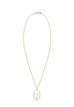 FACE TWINKLE DESIGN CUT OUT - Halskette - gold-coloured