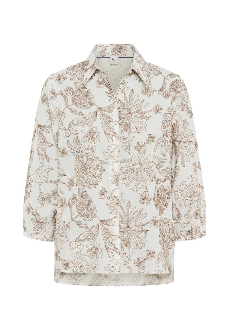 BRAX STYLE VICKI - Button-down blouse - mocha brown/brown - Zalando