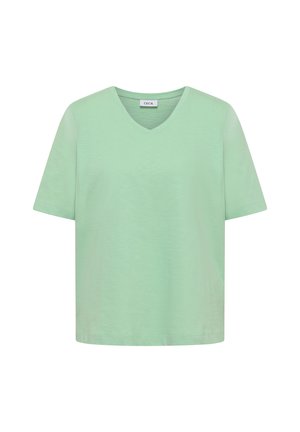 Cecil, BASIC T-SHIRT MIT V-NECK - Basic T-shirt - juicy lime
