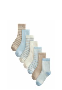 Next 7 PACK - Zeķes - blue neutral stripe