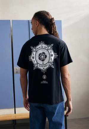 MANCHESTER CITY ROSE TEE - Print T-shirt - black