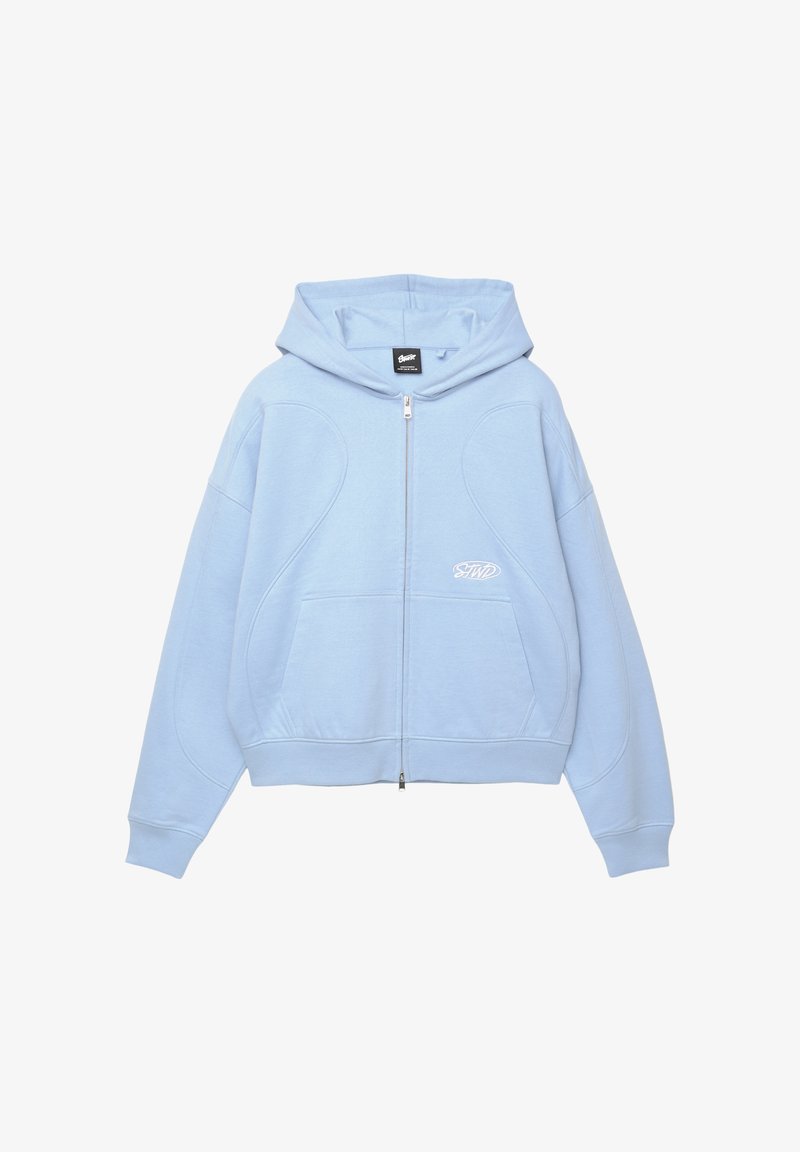 Sweat à capuche zippé maille torsadée | Bleu | Tommy Hilfiger Sweat à capuche zippé maille torsadée | Bleu | Tommy Hilfiger