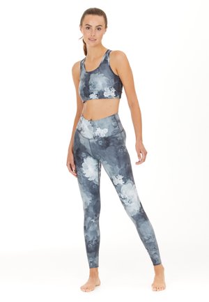 Athlecia FRANCE W PRINTED TRAININ - Tights - grijs-wit