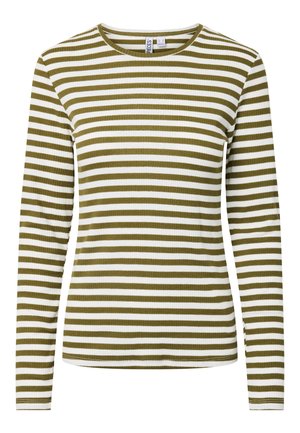 Pieces, PCRUKA LONG SLEEVED TOP - Μπλούζα με μακριά μανίκια - sphagnum