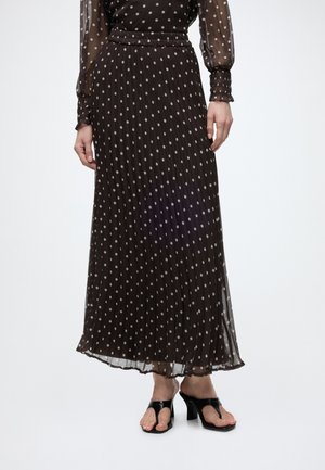 Vero Moda VMSMILLA - Φούστα σε γραμμή Α - chocolate torte/birch