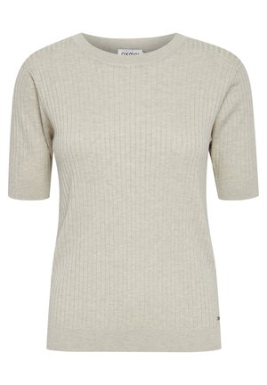 Oxmo OXRIONA - T-Shirt basic - oystergrer melange