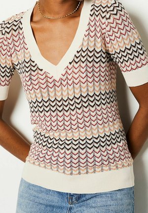 T-shirt print - beige