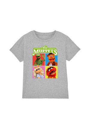 Disney, THE MUPPETS CHARACTER BOXES UNISEX - Print T-shirt - mottled light grey