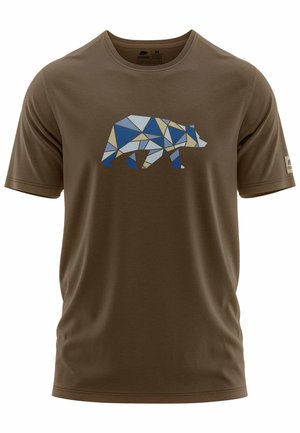ESPENSON  - T-shirt con stampa - dark brown
