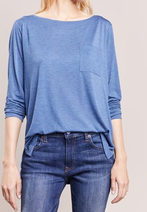 Langærmet T-shirt - light blue