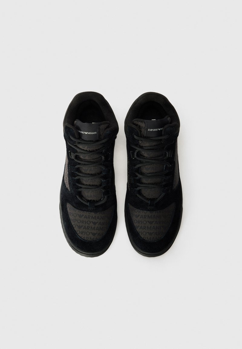 Bershka High Top Sneaker Schwarz Wildleder Emporio Armani