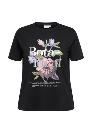 CARPAYTON O NECK TEE - Nyomott mintás póló - black print:botanical