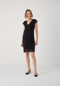 MAMALICIOUS MLMIVANE TESS CAP DRESS - Kokteilinė suknelė / vakarėlių suknelė - black