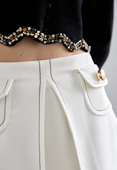 sandro JUPE - Mini skirt - ecru