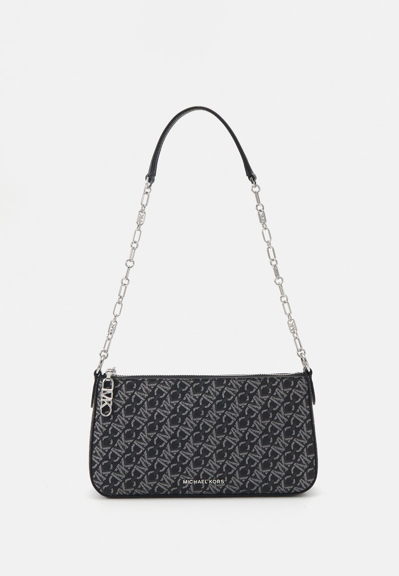 MICHAEL Michael Kors EMPIRE CHAIN POUCHETTE - Kabelka - black/silver