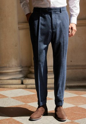 SLIM FIT SUIT TROUSERS - Navy blue