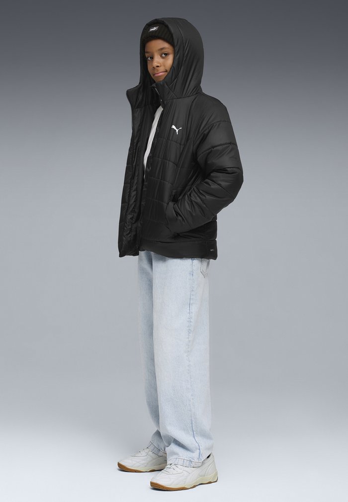 PUMA ESS HOODED PADDED JACKET UNISEX - Winter jacket - black