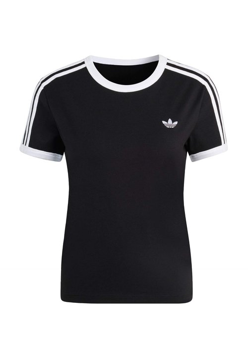 adidas Women's 3-Stripes Slim Tee Black/White — foto 5