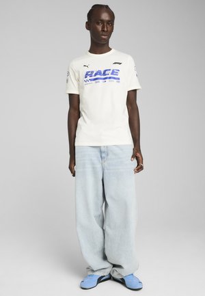 F1 GRAPHIC RINGER TEE - Print T-shirt - white