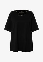 Ulla Popken T-shirt basic - dark blue/blu scuro - (Second hand Ulla Popken T-shirt basic - dark blue/blu scuro - (Second hand