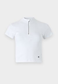 VARIEGATED HALF ZIP - Basic póló - bright white