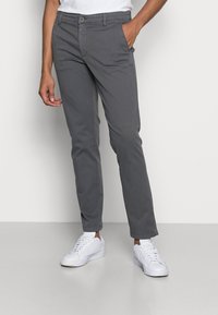 Jack & Jones JJIOLLIE FRED AMA ASPHALT - Chinos - asphalt