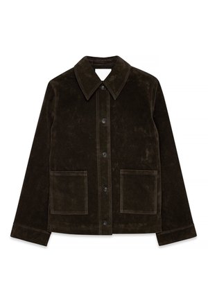 POCKET DETAIL  - Giacca in similpelle - dark brown