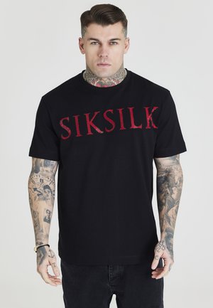 RHINESTONE TEE - Print T-shirt - black