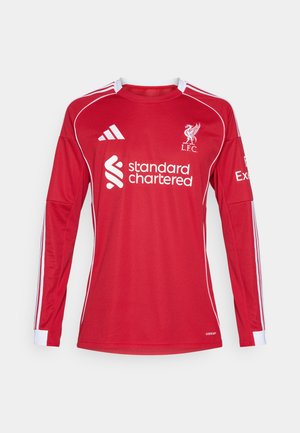 adidas Performance LIVERPOOL FC 25/26 LONG SLEEVE HOME JERSEY - Vereinsmannschaften - strawberry red