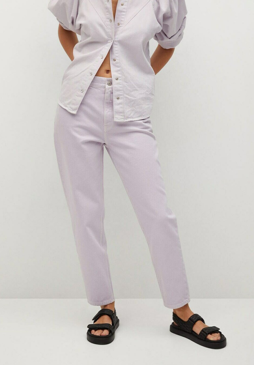 Mango MOM90 - Vaqueros tapered - lila/morado - Zalando.es